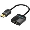 Адаптер Vention HBGBB DisplayPort - HDMI (0.15 м, черный)